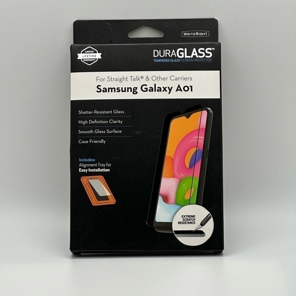 Other - Duraglass Samsung Galaxy A01 screen protector tempered shatter resistant glass